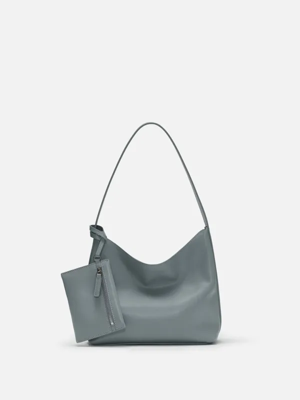 Mini Pulpy hobo bag Slate blue tint