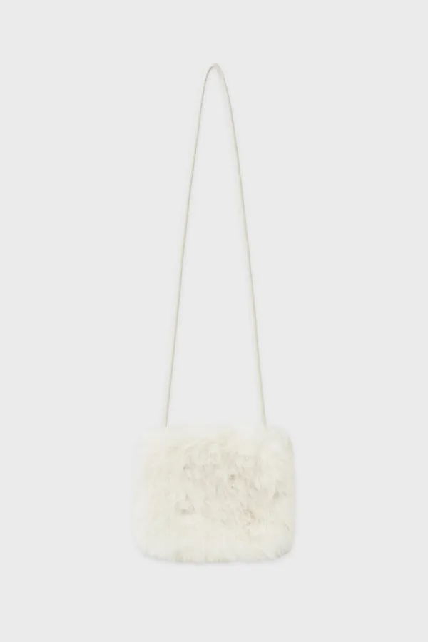 SN Mini Fur Cross Bag (Ivory)