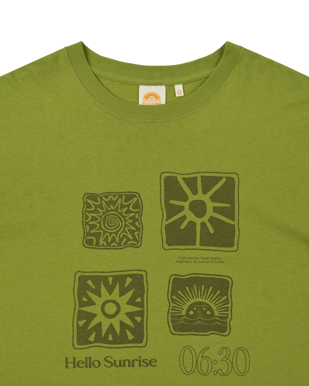 헬로선라이즈 Sun Stamp L/S Tee_Olive 상품 이미지 2