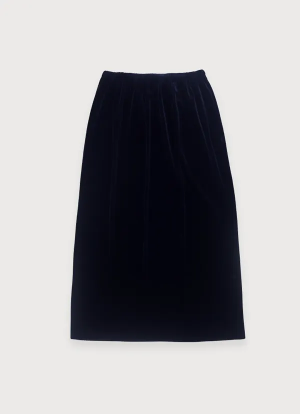 VELVET PSYCHE SKIRT - NAVY