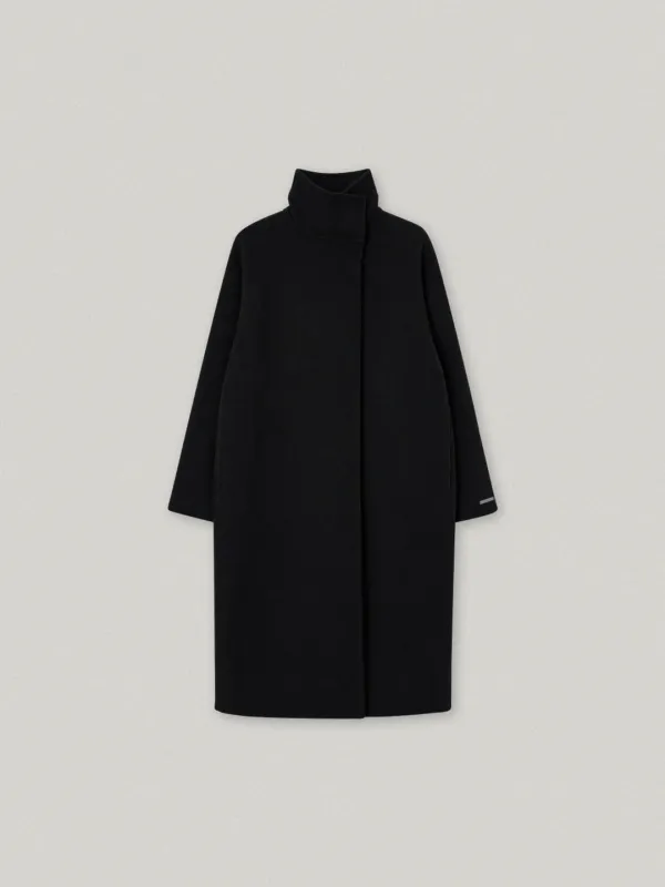 BALMACAAN OVER FIT HANDMADE COAT (BLACK)