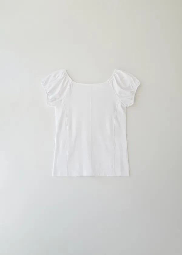 Lucy cap sleeve tee (white)