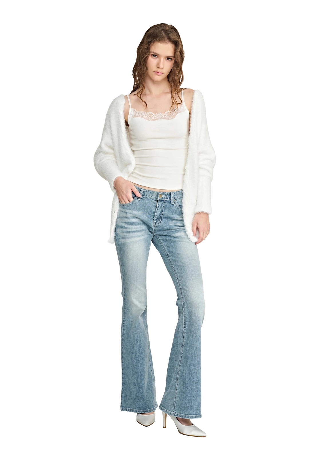 클리시어 Stella bootcut jeans, Cloud Blue 상품 이미지 1