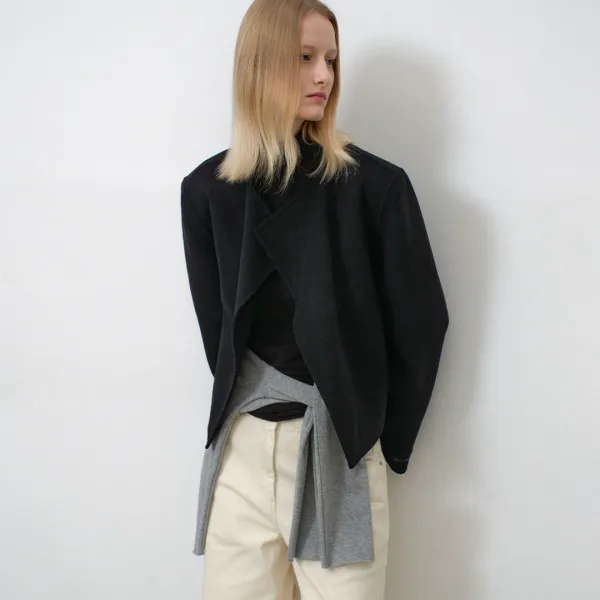 (JK-3029)HANDMADE SET-UP OPEN JACKET