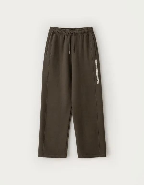 Square Logo String Sweatpants - Brown
