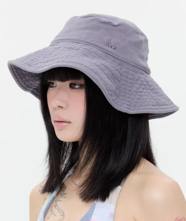 Embroidered Bucket Hat [Purple]