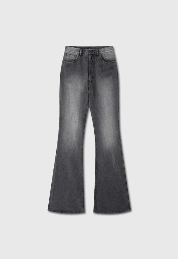 Bootcut Denim Pants_ Light Washed Grey