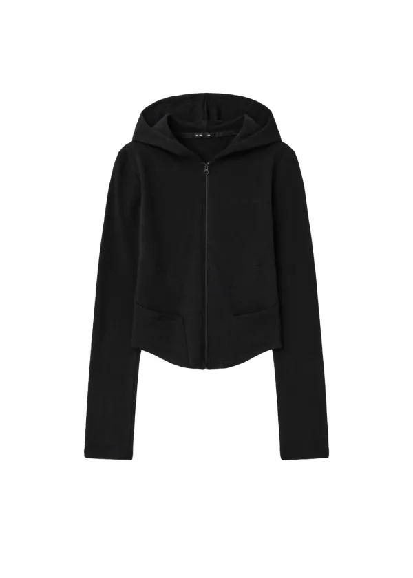 [3RD 11/6~ 발송] CURVE DART SLIM ZIP-UP, BLACK