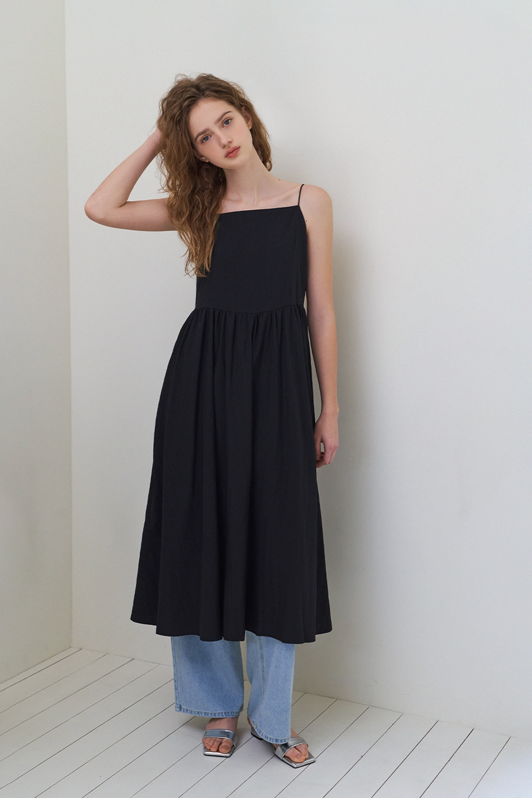 위드아웃썸머 Summer tie dress_black 상품 이미지 2