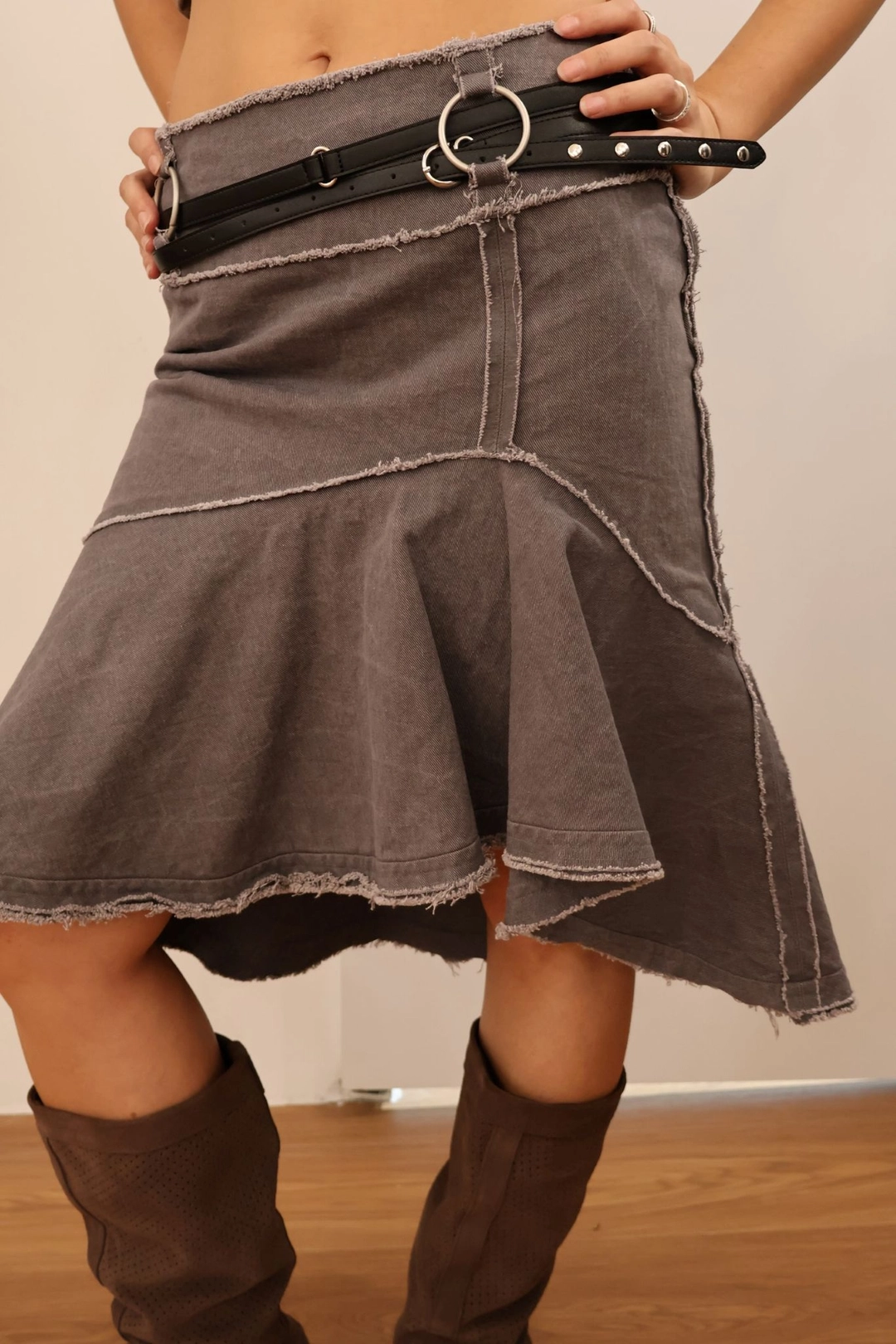 뎁크 LONG STRAP BELT - BLACK 상품 이미지 2