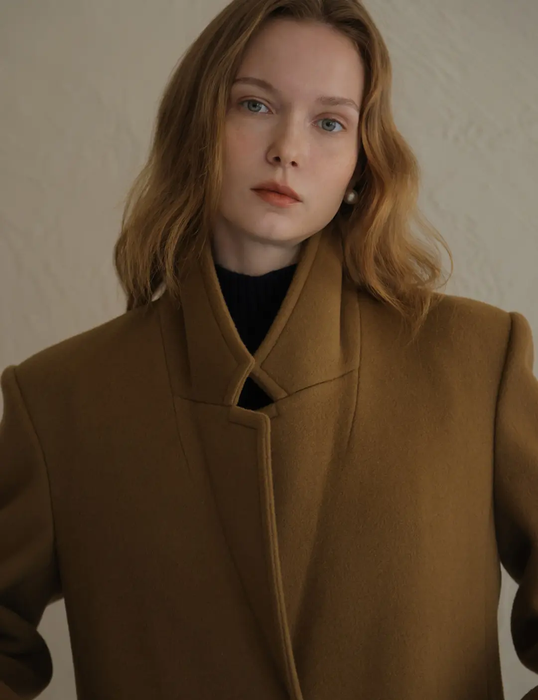 노미나떼 Single Cashmere Tailored Long Coat (Camel) 상품 이미지 3
