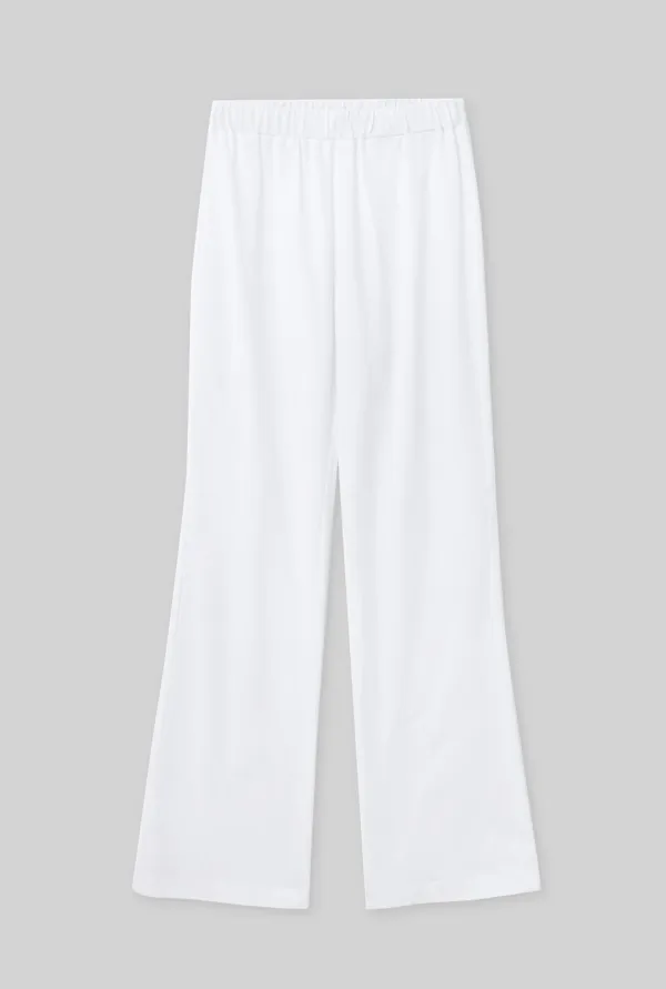 SOFT LAYERED FLARE PANTS (WHITE)