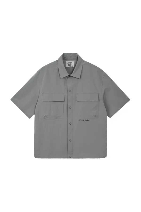 NYLON HALF SHIRTS - LIGHT GREY