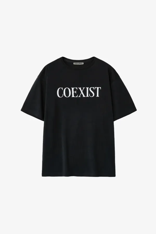 COEXIST 티셔츠 BLACK