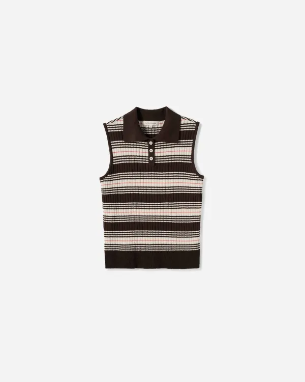Kaia Stripe Collar Knit