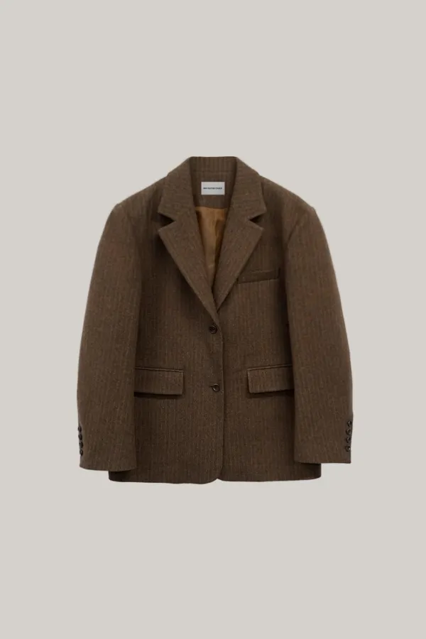 Oversize Drapery Jacket (brown)
