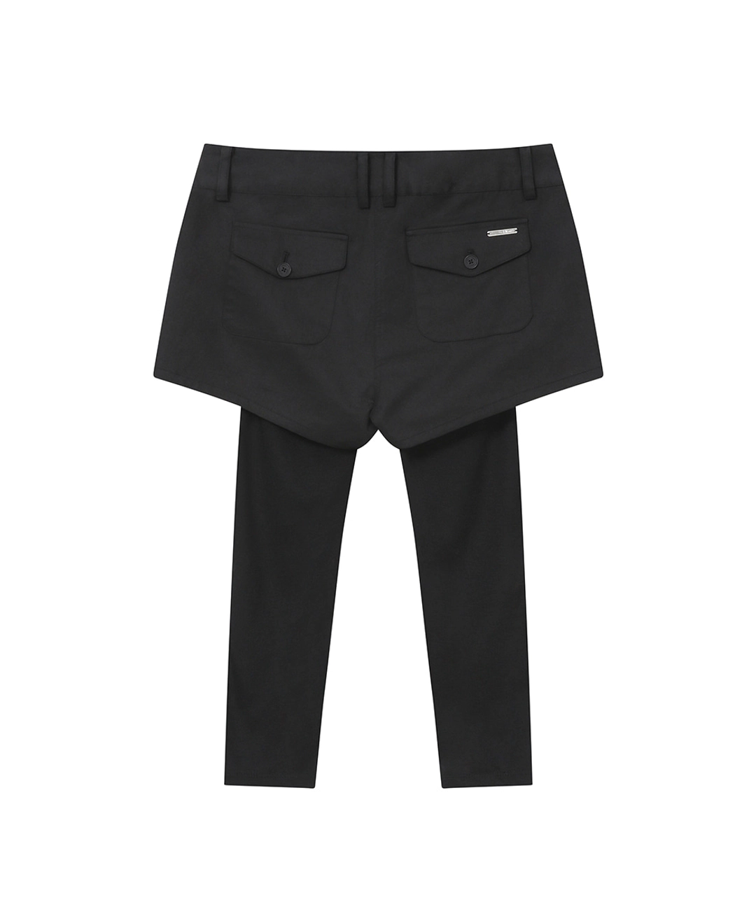 미세키서울 [Exclusive] Button short pants tights SET BLACK 상품 이미지 2