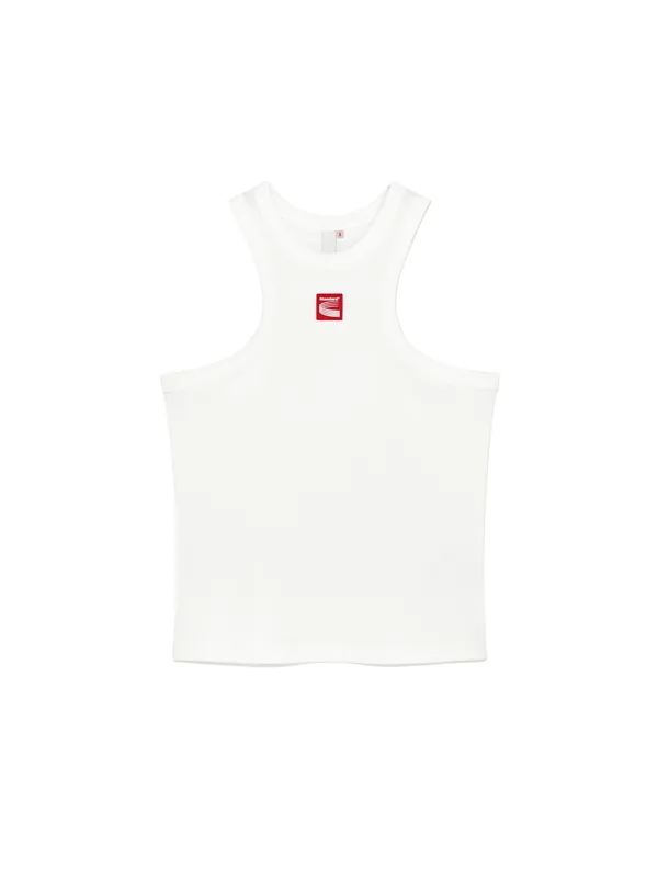 (W) Patch Tank Top Off-White