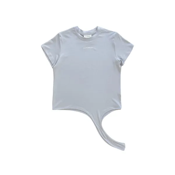 24-003 ROUNDED HEM T-SHIRT (PEARL)