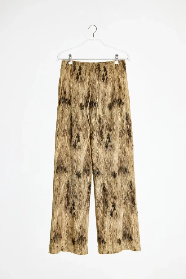 [6차 REORDER] SMUDGE VELOUR BANDING PANTS - BEIGE