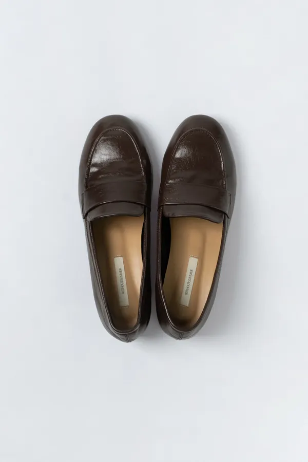 [이나pick] Glossy loafer_brown