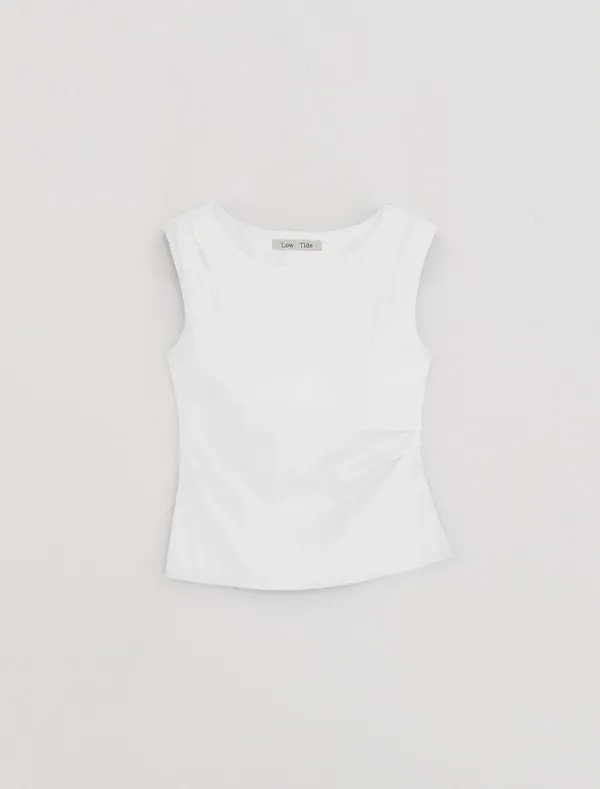 BOATNECK BLOUSE [WHITE]