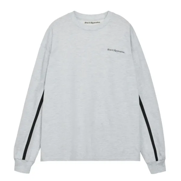 TAPE COLORATION LONG SLEEVE - LIGHT GREY