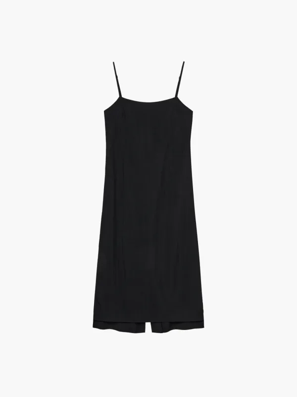 MINIMAL SLIP DRESS_black