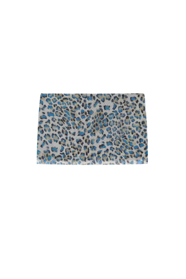 LEOPARD MESH MICRO SKIRT