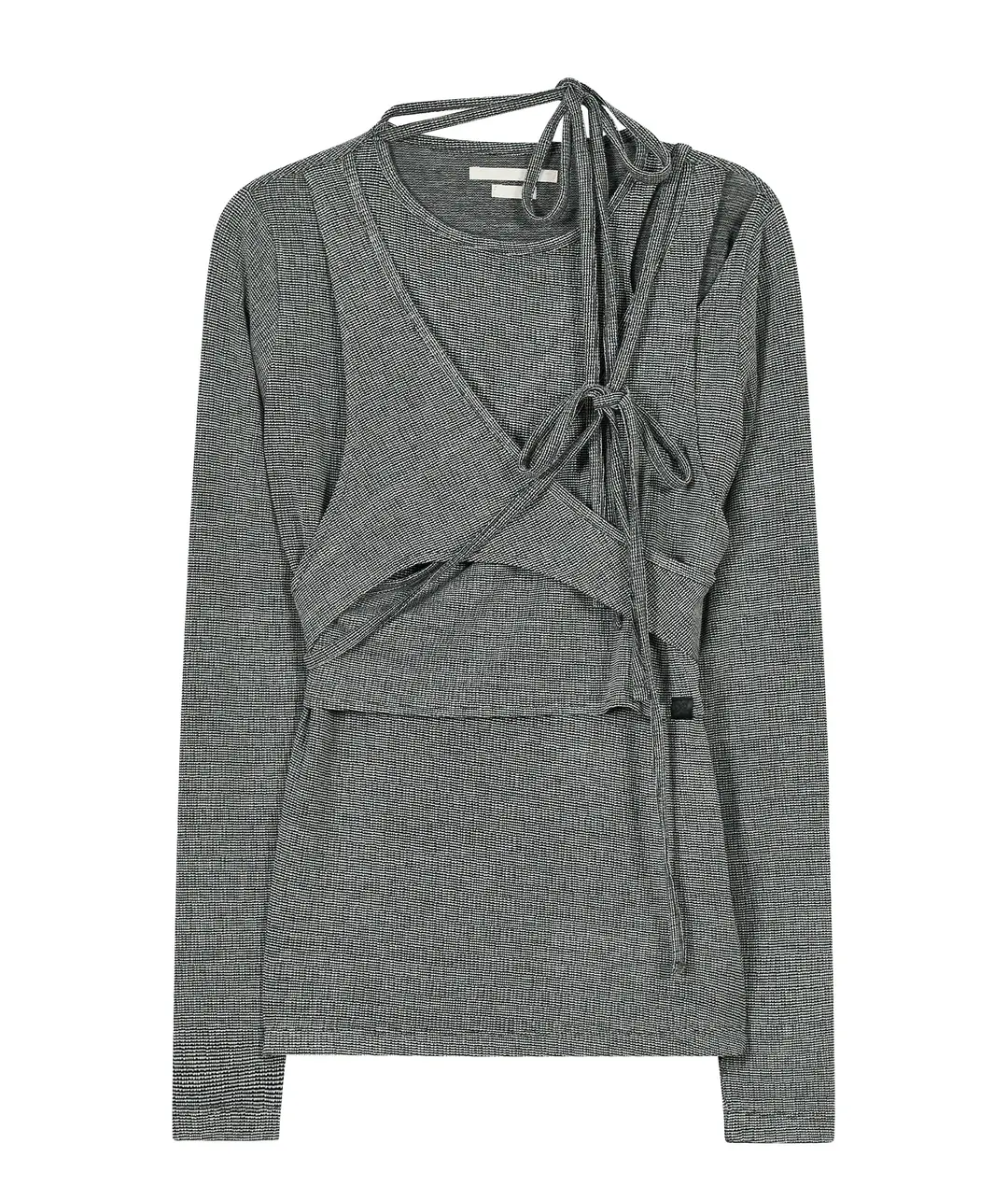 타입서비스 Layered Strap Top [Gray] 상품 이미지 1