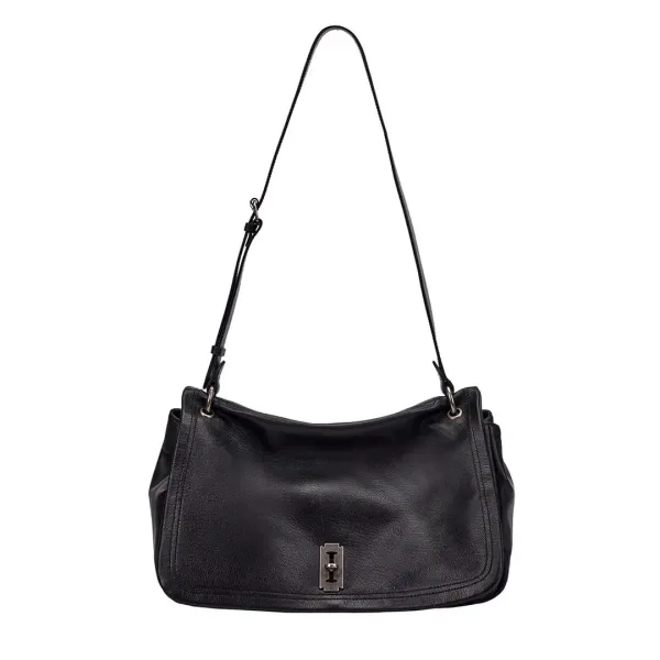 Perfec Talk About It Flap Shoulder L (퍼펙 톡 어바웃 잇 플랩 숄더 라지) Black