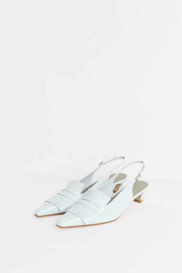 Mali Tassel Slingback white
