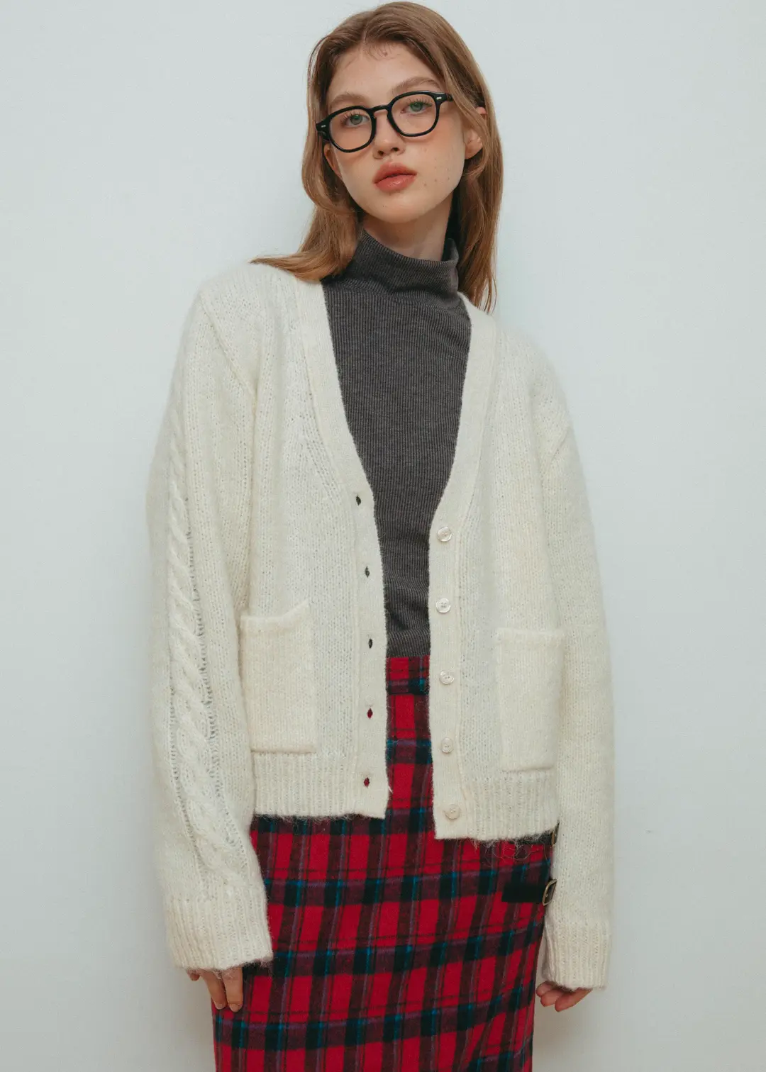 온무드 Cloud Alpaca Cardigan - ivory 상품 이미지 2
