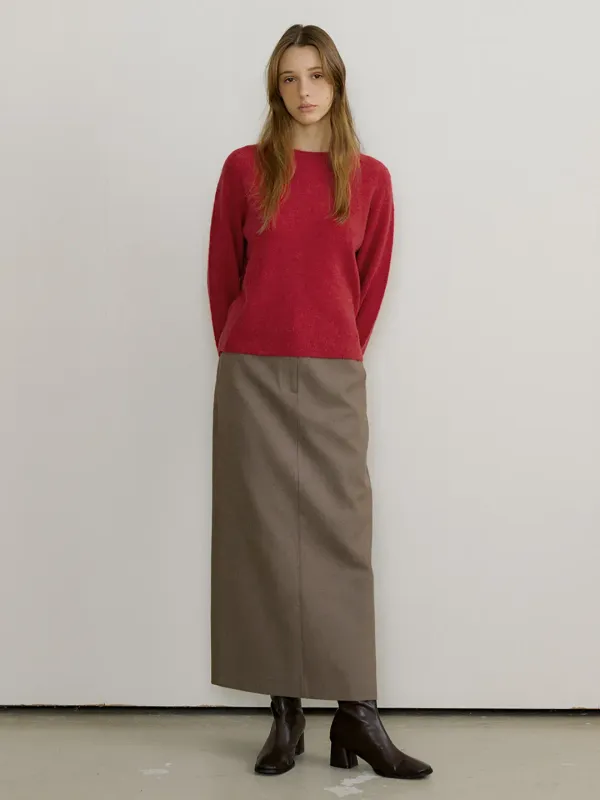 WOOL MAXI TROUSER SKIRTS_3COLOR