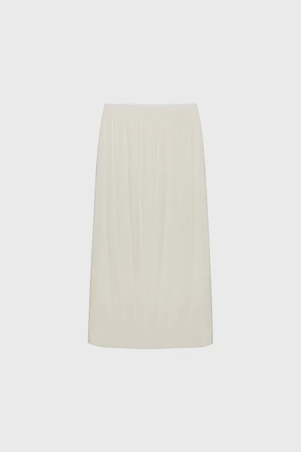 Tencel wool span skirt (gray / black / ivory)