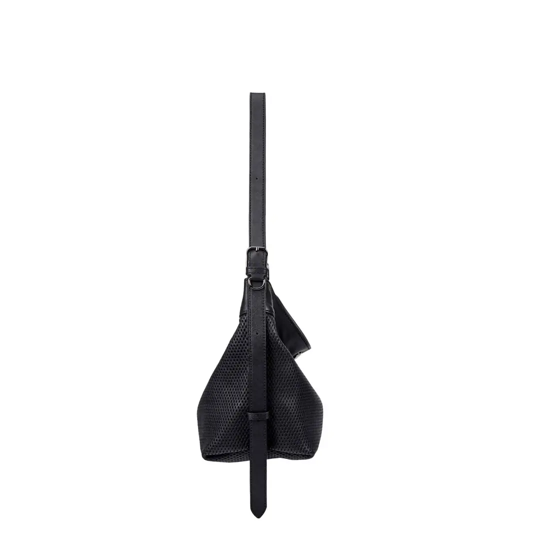 분크 [아울렛] Perfec Button Up Net Hobo Piccolo (퍼펙 버튼 업 네트 호보 피콜로) Black 상품 이미지 2