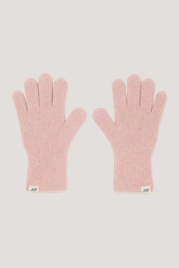 WHOLEGARMENT KNIT GLOVES PINK