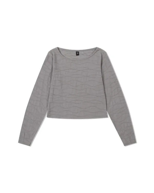 WAVE LONG SLEEVE TOP (4color)