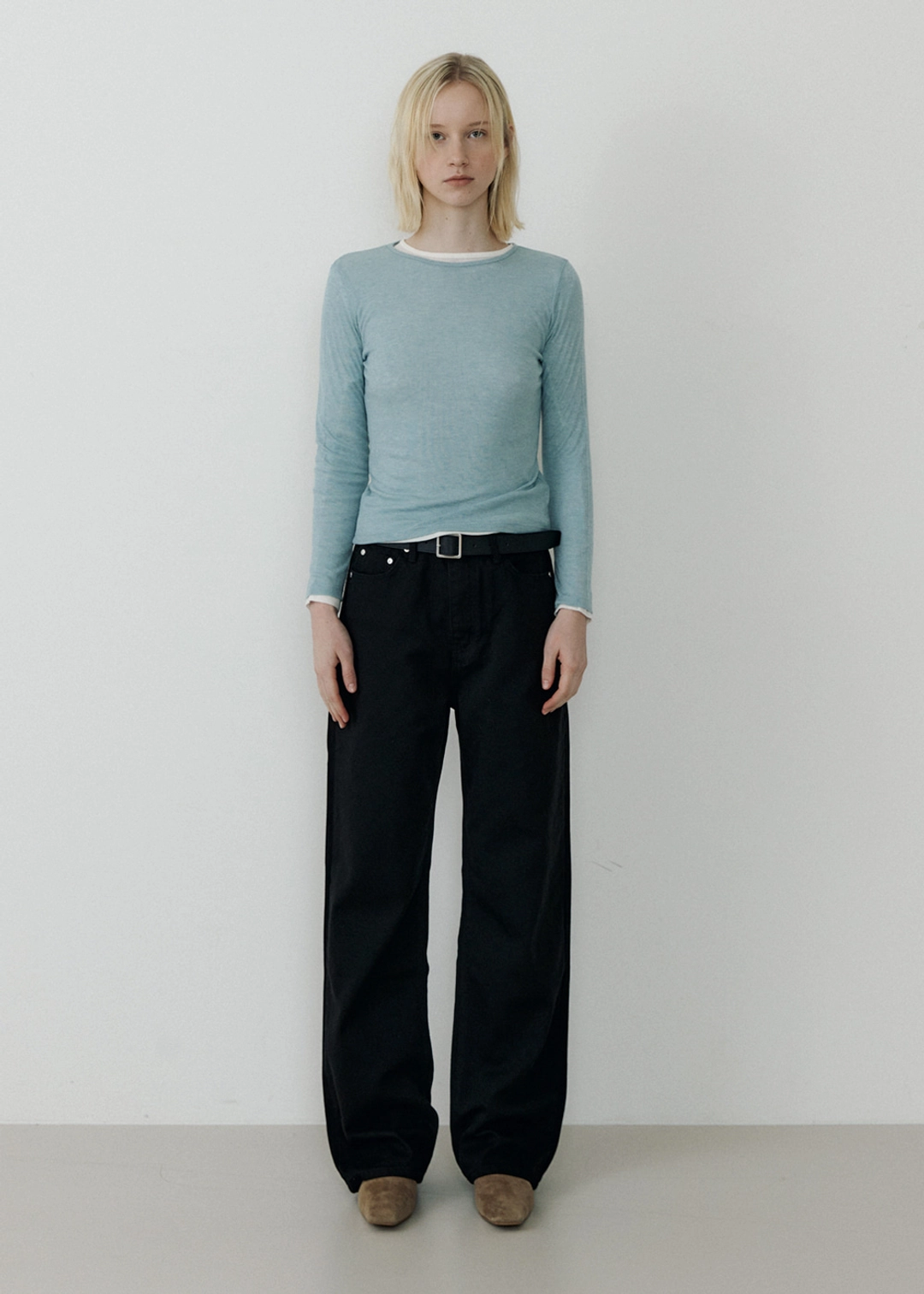 블루브릭 [29차] Wide denim (black) 상품 이미지 2