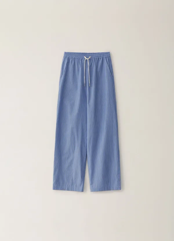 Stripe Banding Pants - Dark Blue