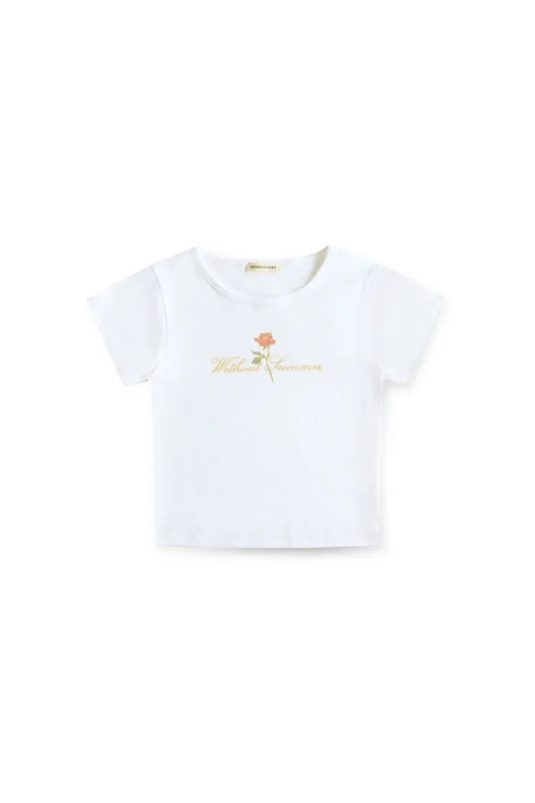 With rose mini t-shirt