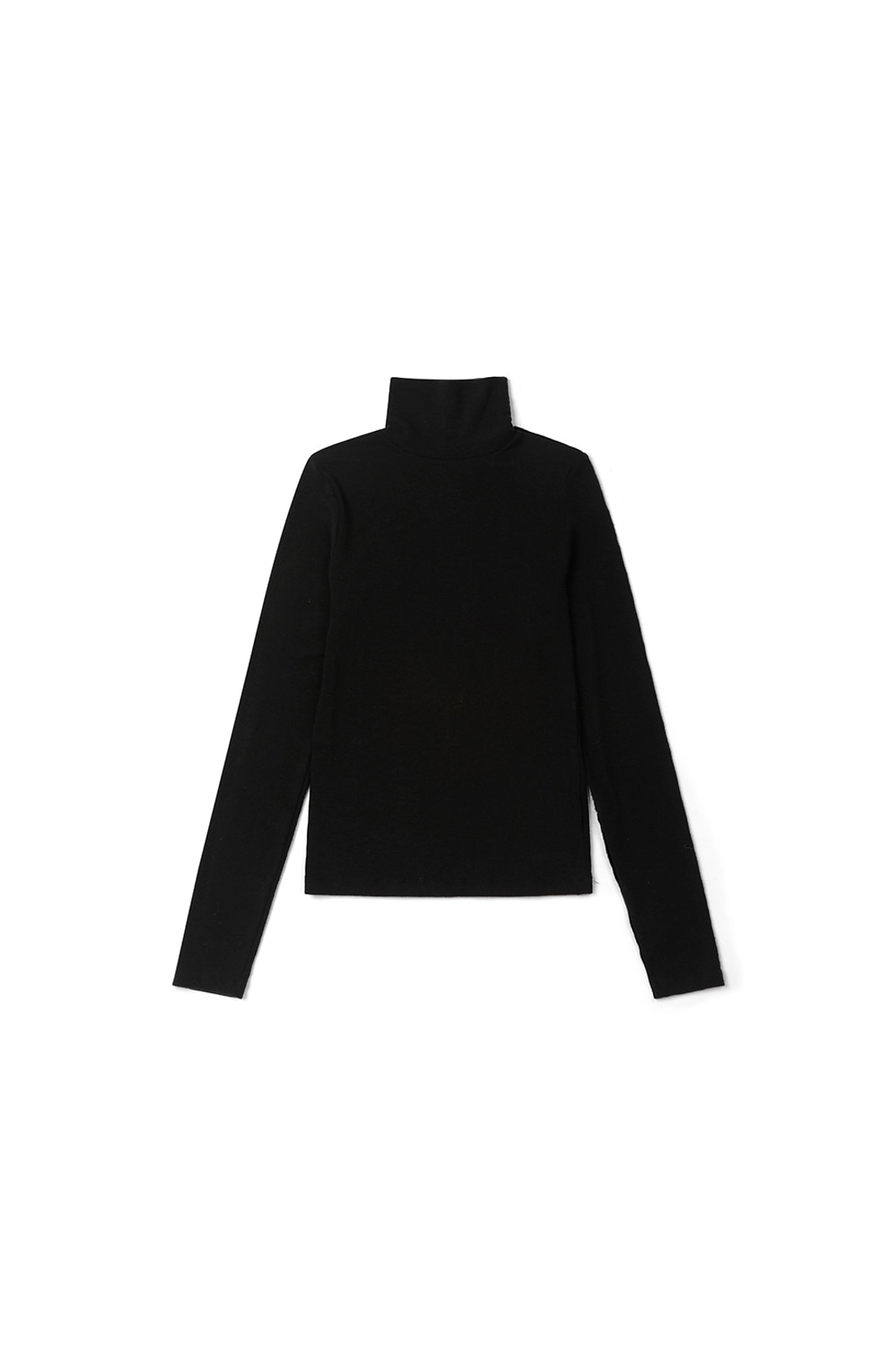 위드아웃썸머 Wool turtleneck top_black 상품 이미지 1