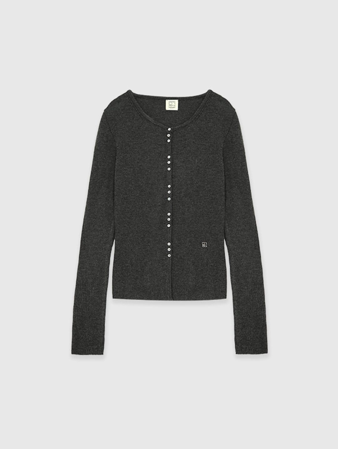 오디에스 Limited Round Neck Cardigan (Charcoal) 상품 이미지 1