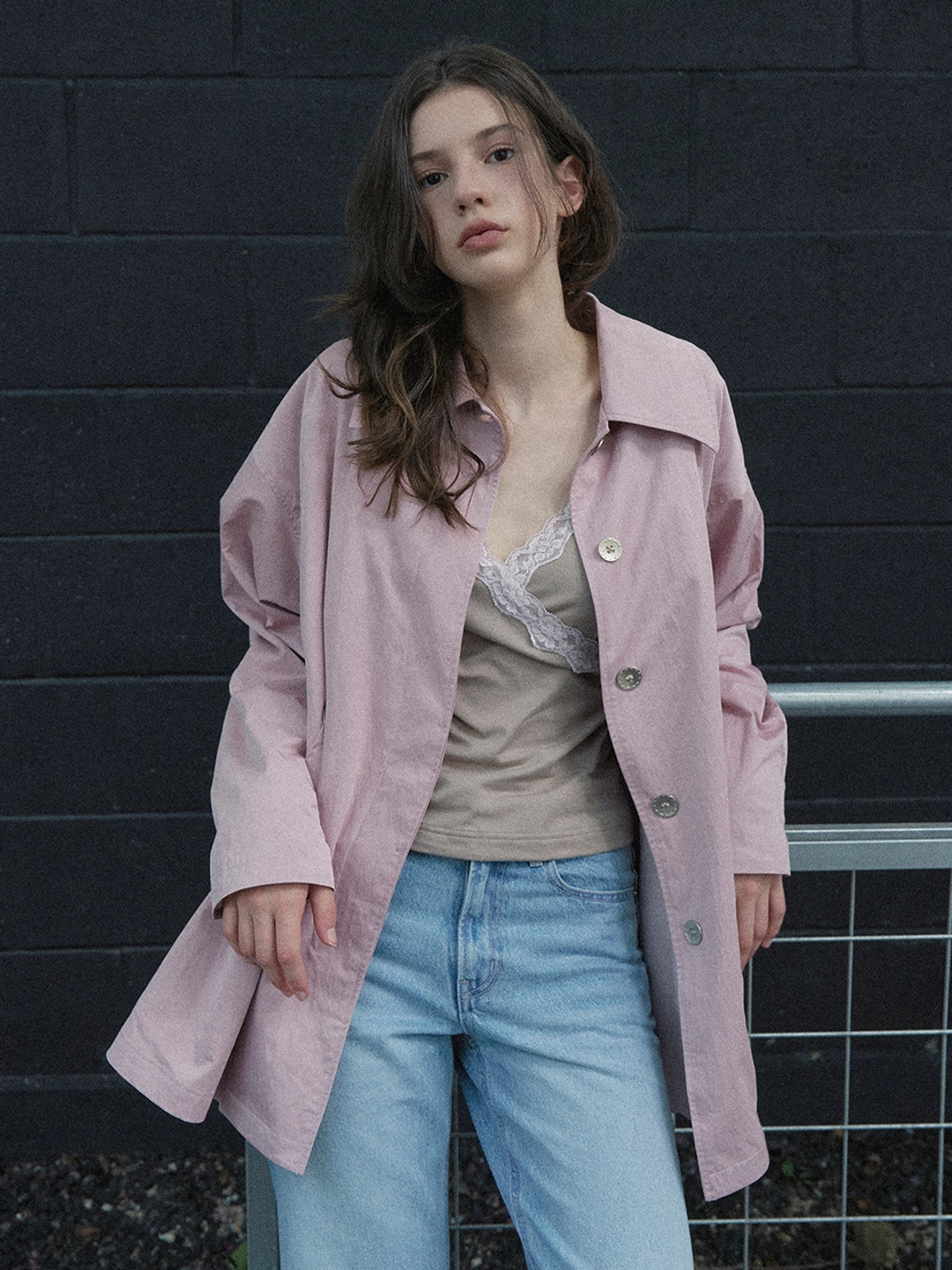 마가린핑거스 FLARE HALF COLLAR JACKET (PINK) 상품 이미지 2