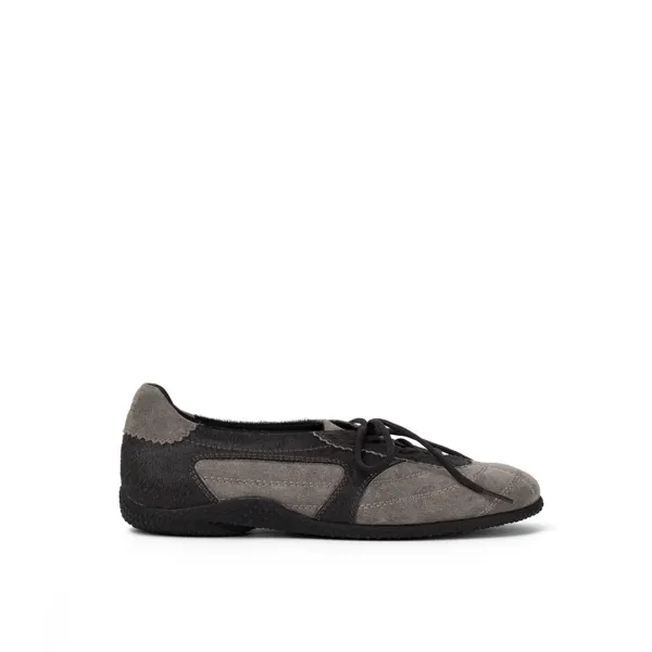 3-WAY FOLDOVER TONGUE SNEAKERS / CHARCOAL