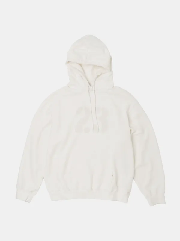 VINTAGE WASHED HOODIE IN OFF WHITE