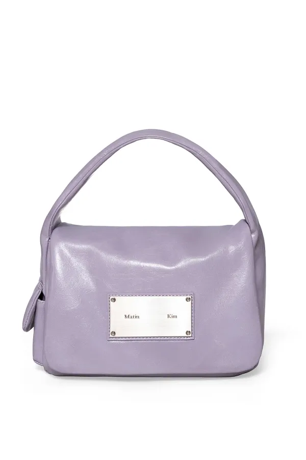 PADDED FLAP MINI BAG IN PURPLE