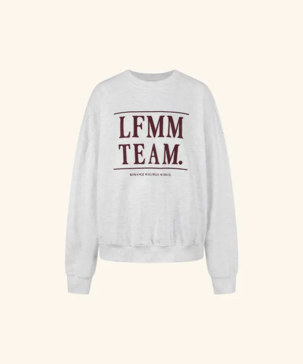 Atelier Embroidered Sweatshirt ( Melange Grey )