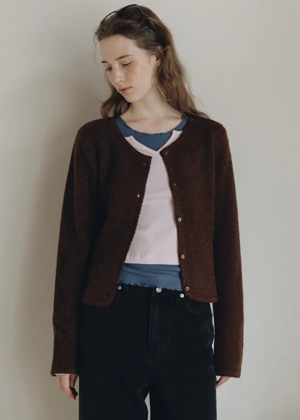 Melisa knit cardigan (brown)