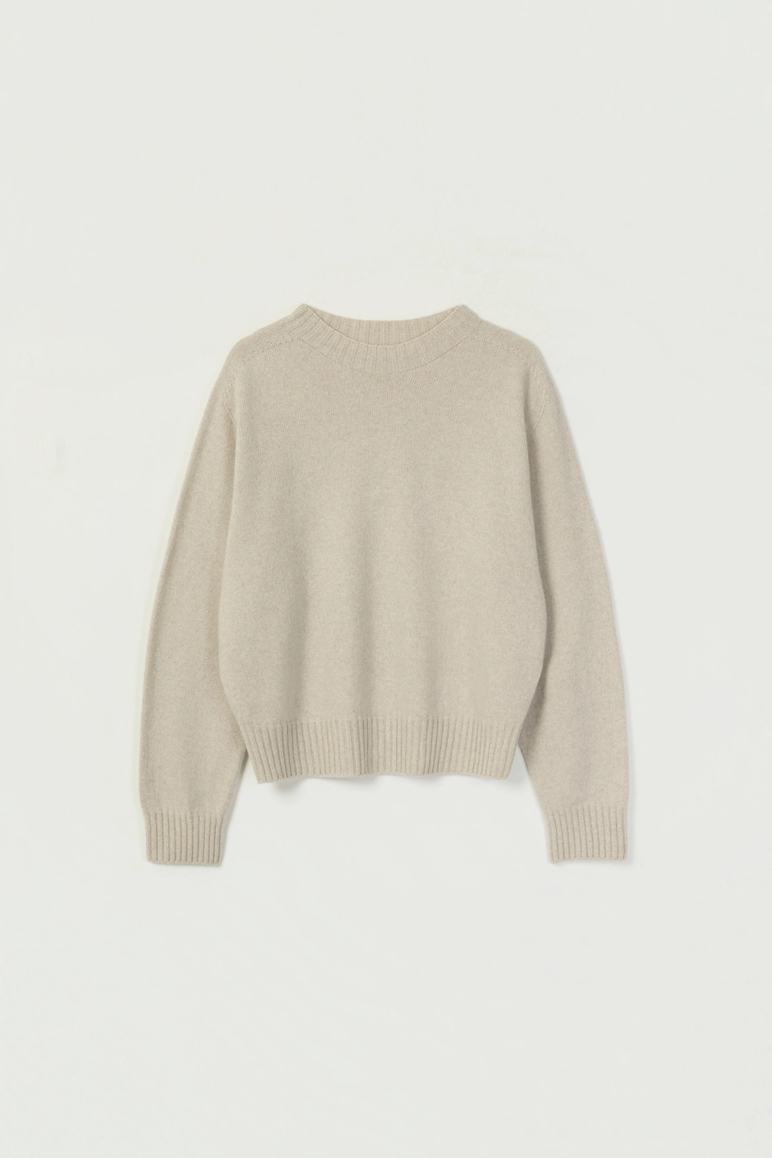 세이지먼트 YAVIN WOOL ROUND KNIT_BEIGE 상품 이미지 1